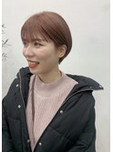 暖色ベージュショート