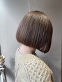 パーミル ヘア クマモト(permille ‰ hair Kumamoto) beige...ミニボブにミルクティーベージュでお洒落に