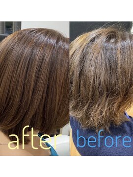 庵 ヘアー(hair) 髪質改善ストレート　40代50代60代　エイジングケア