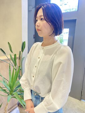 フェンヘアーアイス 中目黒(Fen.hair ici) 20代30代40代抜け感ブリーチ無しグレージュナチュラルボブ