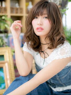 カバーヘア イヴ 戸頭店(COVER HAIR EVE) バレイヤージュ外国人風小顔鎖骨ミディアムh3戸頭20代30代40代