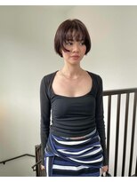 ナループロア ハチ(Nalu pu loa hachi)&nbsp;ボブパーマ/黒髪パーマ/切りっぱなしボブ/ショートボ