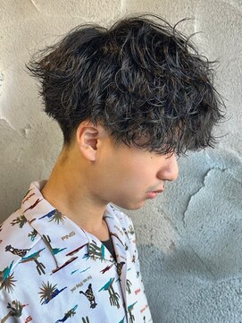 ニアウ 高崎店(Niau) 波巻きスパイラルパーマメンズパーマ波巻きパーマメンズカット