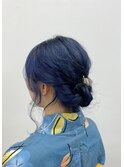 ロング向け浴衣ヘアアレンジ