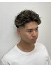 【福田指名限定】メンズカット+デザインハイライト+パーマ　￥12000
