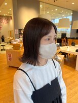 サラ ビューティ サイト 春日(SARA Beauty sight)&nbsp;外ハネBob/Bob/グレージュ/スモーキーグレージュ