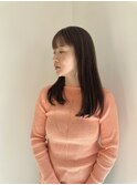 デザインカラー/レイヤーカット/ウェットヘア/オリーブベージュ