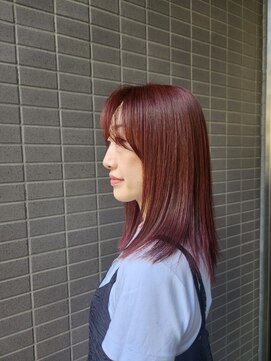 アリ 葛西店(ALi) レッドブラウン|葛西縮毛矯正|葛西髪質改善|葛西白髪ぼかし