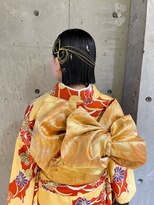 エディット トウキョウ(e.dit tokyo)&nbsp;【MILK/MURIEL Misa】卒業式ヘアセットボブアレンジ