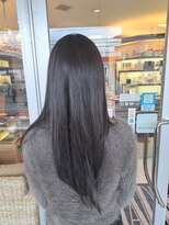 マリーインターナショナル 浦添店(MARIE INTERNATIONAL)&nbsp;暗髪ロングアッシュグレージュブルーブラックリクルートブラック