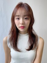 エトラ 渋谷店(etora) 小顔 前髪 レイヤーカット チェリーブラウン"