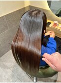 【神戸三宮】うる艶ストレート美髪カラー髪質改善トリートメント
