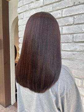 エルサフィロ ヨドヤバシ(el zafiro yodoyabashi) ピンクブラウン 髪質改善カラー