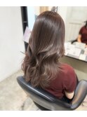 チョコレートブラウン/韓国ヘア/レイヤーカット/顔まわりカット