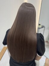 ジーナ 博多(Zina) *髪質改善*ベージュブラウン*艶髪*Zina博多*ミディアムレイヤー