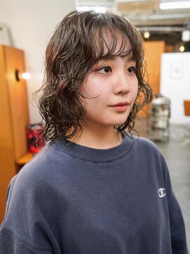 ニール シトロン 名古屋 伏見 丸の内(NEELU citron) 柔らかボブウルフパーマ！