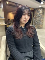 ロアバイチェリーコークウブ(Loa by CHERRY COKE ubu)&nbsp;レッドブラウン×レイヤーカット