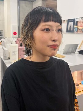 テンション(tension) ブリーチパーマスパイラルパーマボブレイヤーカット札幌駅大通駅