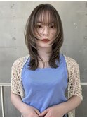 △ロングウルフカットレイヤーカットハッシュカットヨシンモリ