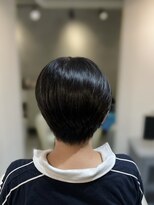 アフロディーテ(hair make aphrodite) ハンサムショート×前髪あり×黒髪ショート