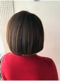 ブラウン×レイヤーボブ♪【スタジオアルファプラス日暮里】