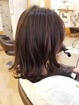 ルークス 中央林間(LOOOKS) くせ毛風パーマ×ヴィンテージマットブラウンのミディアムヘア