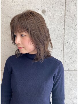 ア セカンド 清藤美容室第弐號(a sekand) [a sekand]柔らかな印象のグレージュカラー