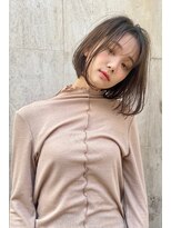 【roijir 表参道】大人シースルーバング×くすみカラー