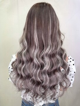 ネクスト 池袋(NEXT) アッシュグレー×ハイライト【カラー/エクステ】