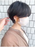 小顔ショート×イヤリングカラー