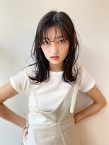 ルーイ(LOUIE)&nbsp;くびれミディ / 地毛風アッシュブラウン