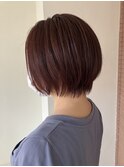 【石橋/ショート】髪質改善 白髪ぼかしハイライト、ヘアカラー