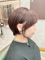 リミットバイアフィナー 大宮店(limit by Afinar) ピンクオレンジ×丸みショート◎