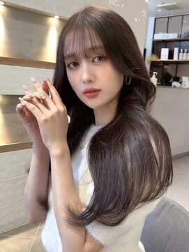 アリュウル 表参道(ALLURE) 大人可愛いくびれ巻き韓国ヘア＊レイヤーカット艶髪暗めカラー