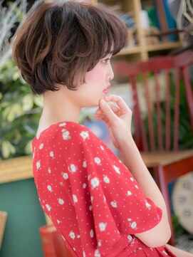 カバーヘアアンドスパ ブリス 浦和(COVER HAIR&SPA bliss) くせ毛風パーマダークアッシュ束感ショートc5浦和20代30代40代