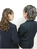お揃い☆可愛い☆ハーフツインヘア