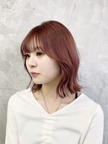 ウシワカマルエムティードット 富士宮店(USHIWAKAMARU MT.)&nbsp;韓国ボブ×ピンクブラウン