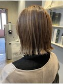 白髪活かしナチュラルハイライト 【福岡 聖容】