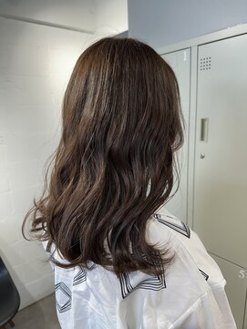 シェル 吉祥寺(shell) グレージュカラー/ボブウルフ/黒髪/ココアベージュ