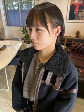 マイ ヘア デザイン 岡崎(MY hair design) 切りっぱなしボブ/エアリーロング/美髪/ピンクブラウン/岡崎