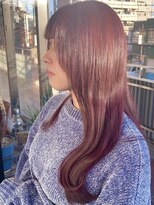 ヘアメイク コモレビ(hairmake komorebi) 【菅原淳之介】ピンクブラウン×韓国風レイヤーカット