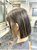 ボブスタイル／インナーカラー