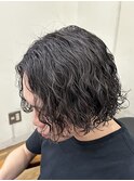 ミディアム波巻きパーマ