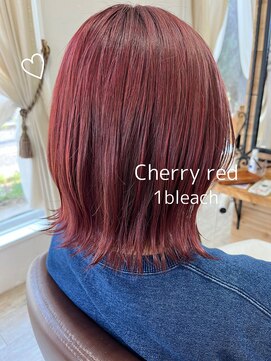 ヘアーチェリーコーク ランプ(HAIR CHERRY COKE Lamp) ◯ブリーチ1回チェリーレッドカラー