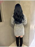 【透明感暗髪】ブルーブラック