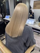 アジールヘア 所沢プロペ通り店(agir hair)&nbsp;ホワイトブロンドベージュケアブリーチメルティカラー所沢