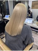 ホワイトブロンドベージュケアブリーチメルティカラー所沢