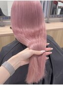 イメチェン/ホワイトブロンド/外ハネボブ/ワイドバング/渋谷