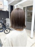 外ハネボブ×アッシュカラー