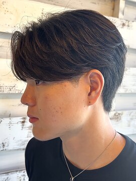 グランデュール 静岡駅前店(GRANDEUR) ショートセンターパート/ニュアンスパーマ/ニュアンスフェザー